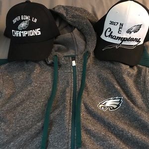 Philadelphia Eagles Bundle Hoodie and Hats